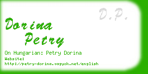 dorina petry business card